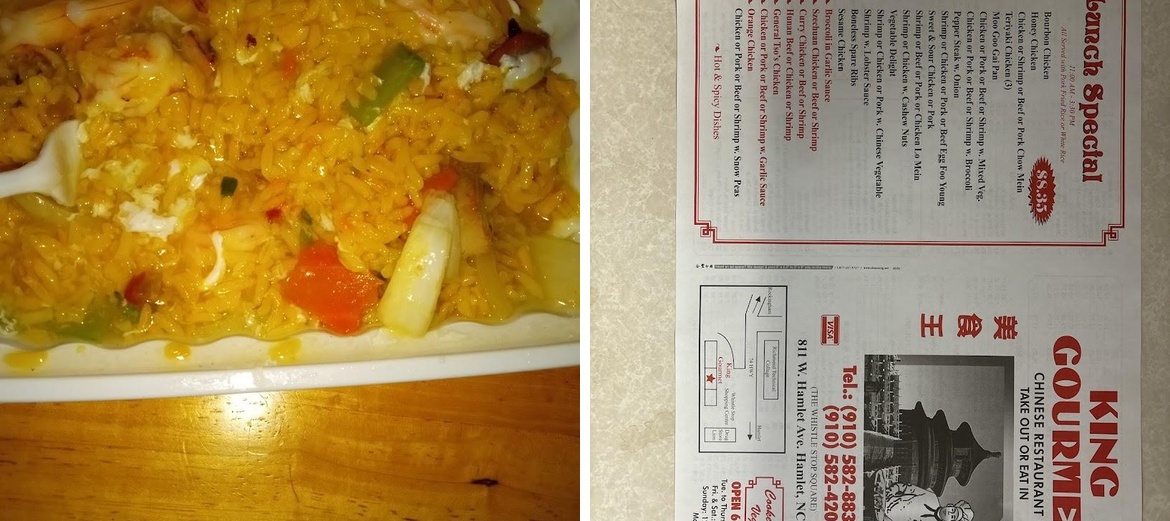 King Gourmet Menu